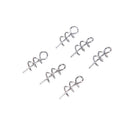 100X Soft Lure Baits Hook Pin Spring Fixed Lock Fishing Screw Needle Worm  JR