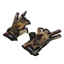 Breathable Fishing Gloves 3 Cut Finger Slit Outdoor Sports Anti Slip Camouflage