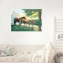 5D DIY Full Drill Diamond Painting Drinking Horse Cross Stitch Embroidery
