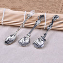 10pcs Retro Shape Handle Coffee Spoon Tea Dessert Soup Condiment Scoop