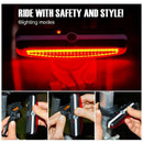 Waterproof MTB Bike USB Recharge Front Handlebar Light +Rear Tail Lights A
