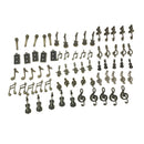 70x Alloy Music Note Charms Jewellery Craft Beading Pendant For DIY Necklace
