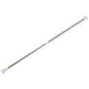 Stainless Steel Round Head Extendable Telescopic Tension Shower Curtain Rod