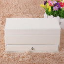4 Compartment Watch Storage Box Drawer Jewelry Storage Display Leather Squa D4S6