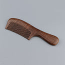 Handmade Sandalwood Close Tooth Hair Comb, Natural Wooden Comb for Smooth