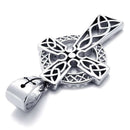 Jewelry Cross Pendant Necklace for Men - Chain - Celtic -Stainless Steel -  U3G3
