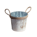 Country retro old metal flower bucket flower creative home desktop decorati J3Q7