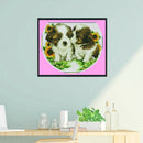Dog Cross Stitch Kits 11CT Stamped Canvas DIY Embroidery Needlework (685)