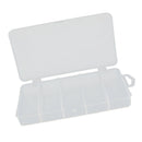 Fishing Tackle Box Lightweight Fishing Lure Storage Impact W/ 5 Grids Clear