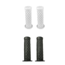 2 Pair Motorbike Motorcycle Handlebar Handle Bar Grips White and Dark Grey -