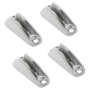 Pack of 4pcs Boat Sailing Rope Clam Cleat - 316 Stainless Steel Fittings