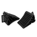 2 Pcs Antislip Vehicle Car Truck Wheel Tire Chock Stop Block Black R2M3