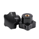M6 Female Thread 32mm Star Shaped Head Clamping Nuts Knob 10 Pcs V5L4