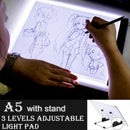 A5 LED Light Painting Board Drawing Sketch Copy Pad Thin Art Stencil With SS Kw