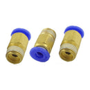 5PCS 1/8" PT Male Thread to 4mm Tube Push in Connect Straight Quick Fitting