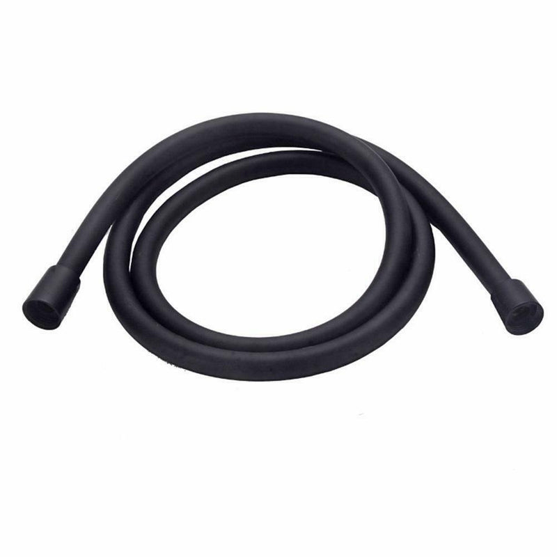 1.5m Flexible Matte Black PVC Shower Hose Bathroom Explosion-proof Pipe A