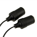 Double Car Adapter Extension Cigarette Cigar Lighter Cable Socket Charger Lead