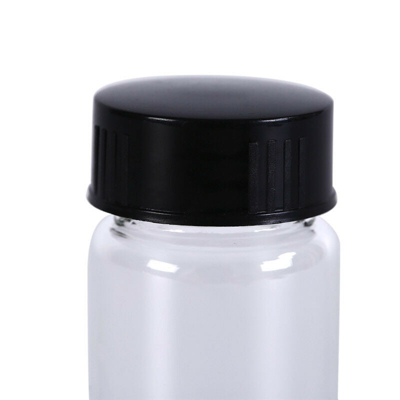 1pcs 20ml small lab glass vials bottles clear containers with black screw capSEA