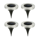 16 LED Waterproof Solar Ground Buried Light Outdoor Lawn Garden Lamp(4pcs) A