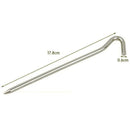 10Pcs Aluminum Alloy Tent Peg Stake Pin Nail Camping Hiking Travel Tool
