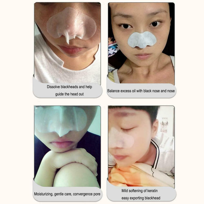 Remove Blackhead 3 Steps Care Deep Clean Pores Acne Nose Patch (Blue)