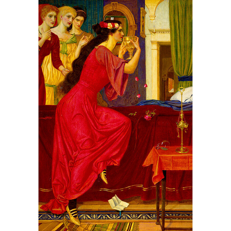 Drinking Lady 1000pcs DIY Paper Puzzles Jigsaw Educational Kids Adults Toys