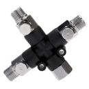 1X(3 Way Airbrush Air Hose Manifold Splitter Airbrush Accessories Multi Use