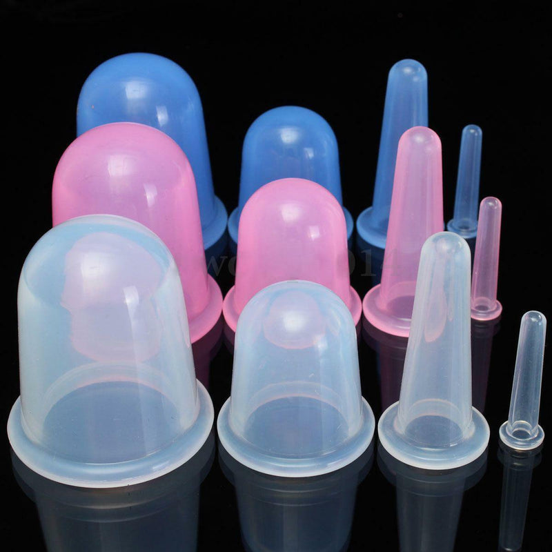 4pcs Full Body Massager Helper Anti Cellulite Vacuum care Silicone Cupping Cups