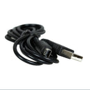 For NS 3DS/DSi/DSi XL Connector USB Charger Cable Adaptor Black