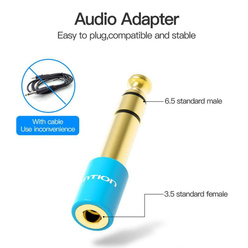 Vention 6.35mm Male Plug to 3.5mm Female Headphone Amplifier Audio Adapter