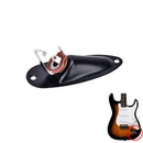 Black Boat Input Output Jack Plate Socket With Screws for Fender Strat Guitar BX