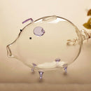 Pig Piggy Bank Money Boxes Coin Saving Box Cute Transparent Glass Souvenir  N3V2
