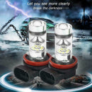 2X DRL H8 H9 H11 6000K 100W High Power LED Headlights Fog Driving / Light B P6B1