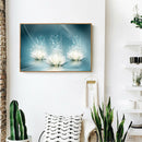 Diamond Embroidery Full Round Diamond Painting Three Lotus Rhinestone Art