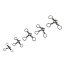 115pcs Stainless Steel Three Way Barrel Swivels Fishing Swivels Assortment 2