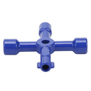 Multi-function Universal Cross Key Wrench for Electric Control Cabinet Door