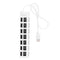 7 Ports High Speed USB 2.0 Hub Splitter w/ON/OFF Switch for Laptop (White)
