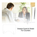 Acrylic SNEEZE GUARD Counter Safety Divider Protective Barrier Shield Screen