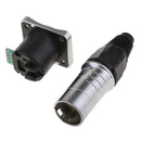2x RJ45 Ethernet Connector With PCB, Waterproof Design, Protection IP65 / IP67