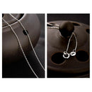 Simple Style Jewelry 5pcs/lot SilverO-shaped chain necklace Size 23InchS Gw
