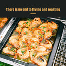 Camping Picnic Barbecue Tray Plate Outdoor Rectangle Non-Stick Frying Grill Pan