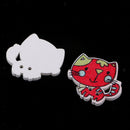 50Pcs Cute Cat Wooden Buttons 2-Holes for Kids Scrapbooking Embellishments