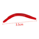 200pcs Earthworm Red Worms Soft Fishing Lure Baits