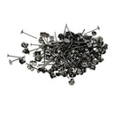 400 Pairs Wholesale 4mm Iron Earring Posts and Backs DIY Earring Making Finding
