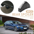 4pcs/set Screw Installation Car Rear Diffuser Add-Ons (Carbon Fiber Look) A