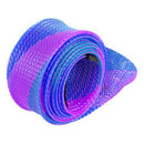 Fishing Rod Cover Rod Braided Strap Reel Cover Glove Protector (Blue red)