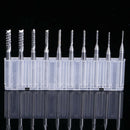Useful 10X Corn Teeth Carbide Tip End Milling Cutter Router Drill Bit 0.8~3.17mm