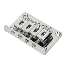Chrome 4 String Bass Bridge Assembly for Guitar Bass Ukulele Parts with