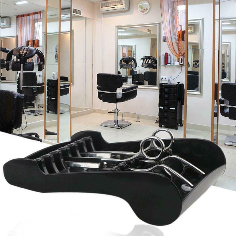 Salon Shears Stand Rack Case Hair Scissor Holder Organizer Storage Tray