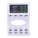 4 Slot Battery Fast Chargers For AA AAA Rechargeable NIMH NiCd Battery White